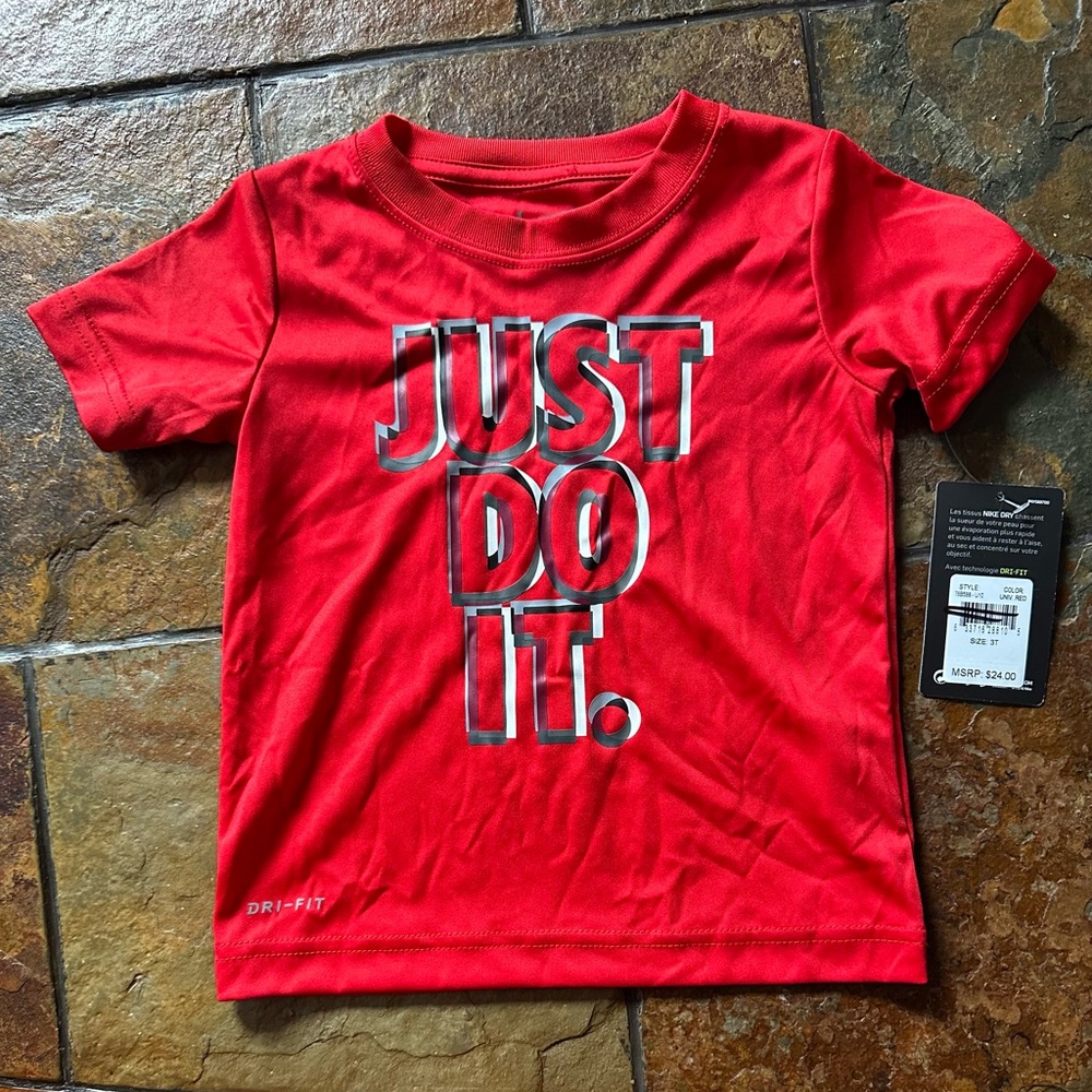 Nike Kids Red Dri-FIT T-Shirt